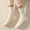 10Pairs Simple Mid-calf Socks Non-Slip Women Tube Socks Korean Style Stripe Socks  Girl