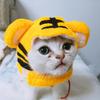 Pet Hood Cute Dog Teddy Dress Up Sunflower Cat Headgear Wig Cat Hat
