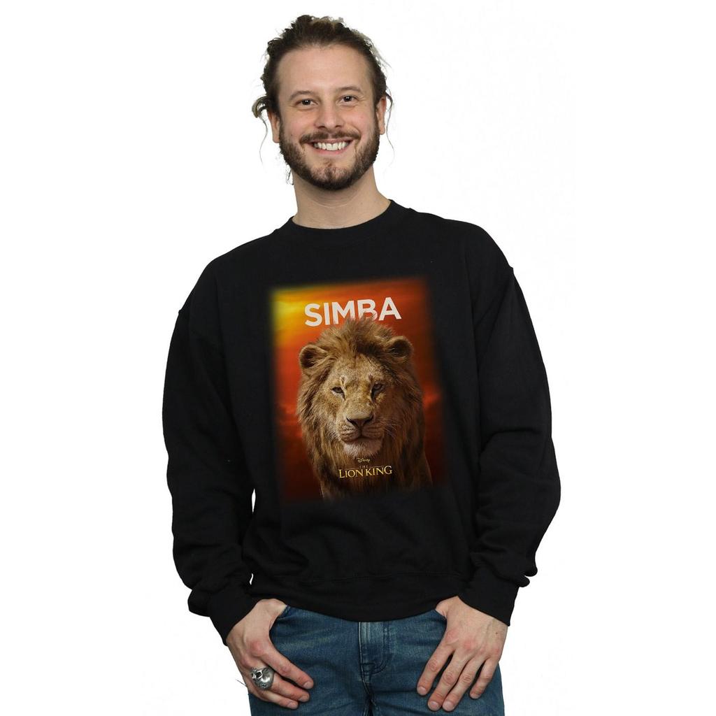 Disney Mens The Lion King Movie Adult Simba Poster Sweatshirt