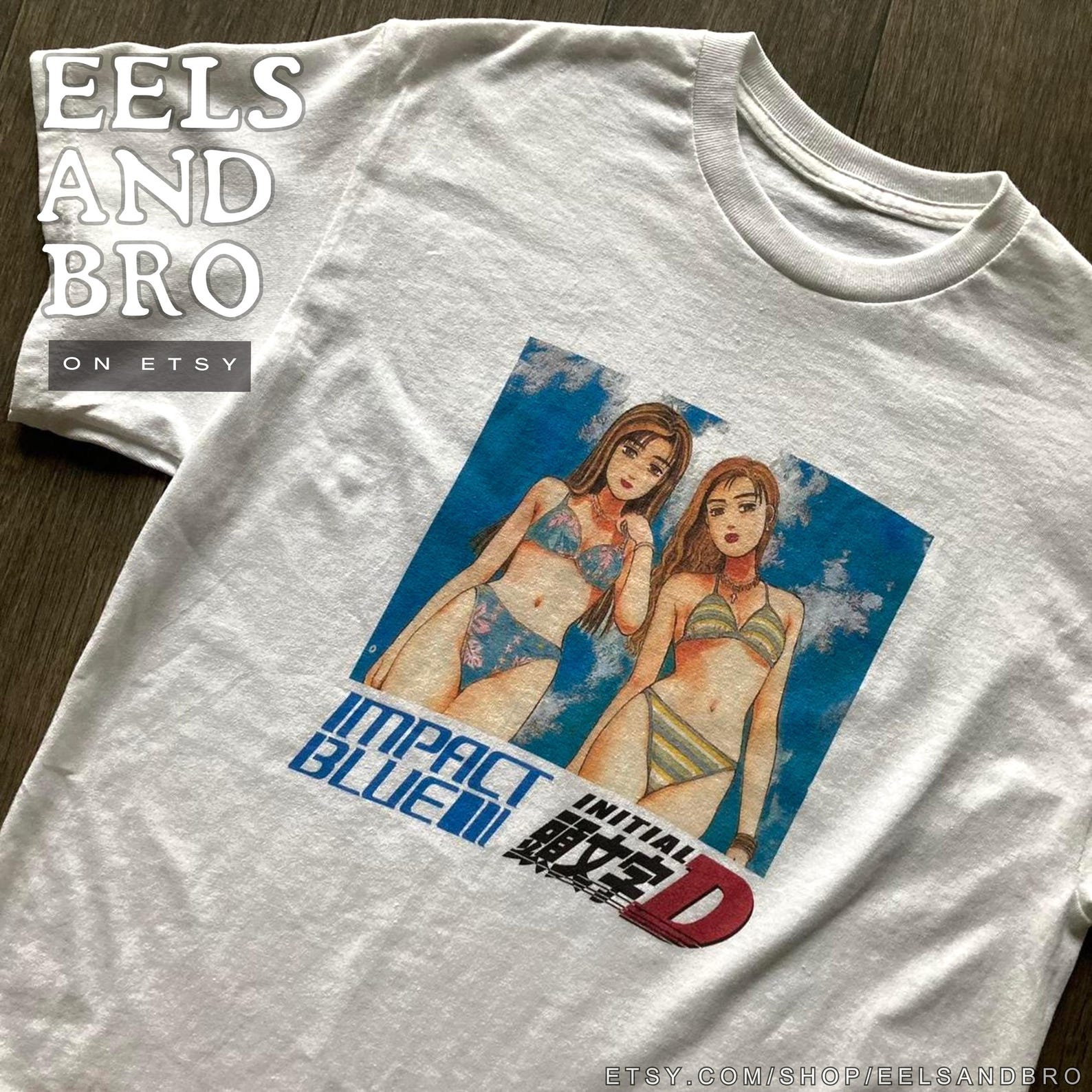 Impact Blue INITIAL D - Unisex TSHIRT XL