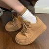 Fashion New Arrival 2025 Lace Up High on Platform Woman Footwear Designer Luxury Light Daily Routine Fashion 39 Casual Shoes for Women