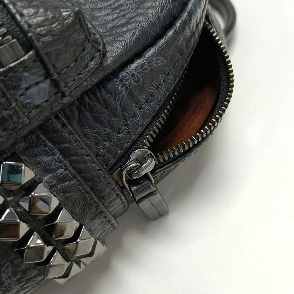 [Pre-Owned] Studded Multifunctional Leather Backpack Mini - Good #1TL0VV8