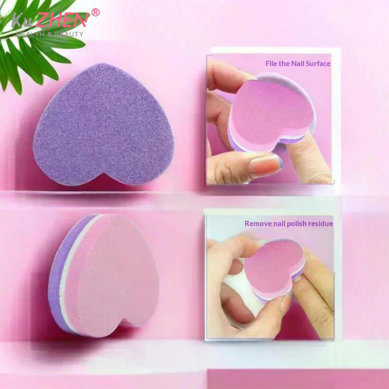 50 Stück Professionelle Mini-Schwamm-Nagelkunst-Pufferfeile Schleifpapier Maniküre-Spitzen Pflegefeile Schleif-Polier-Zubehör Werkzeuge
