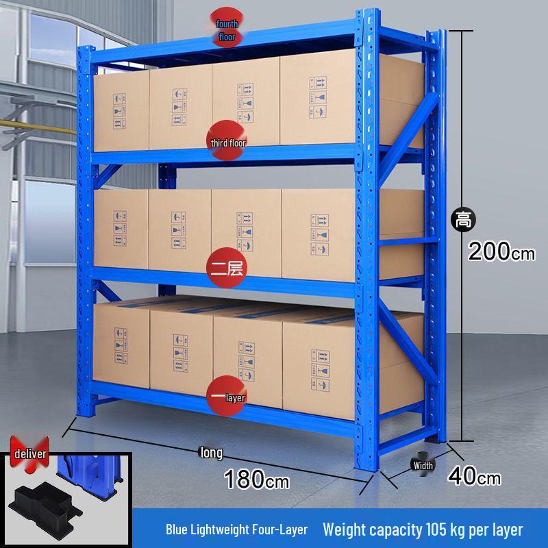 Multilayer Iron Cargo & Display Shelves for Storage