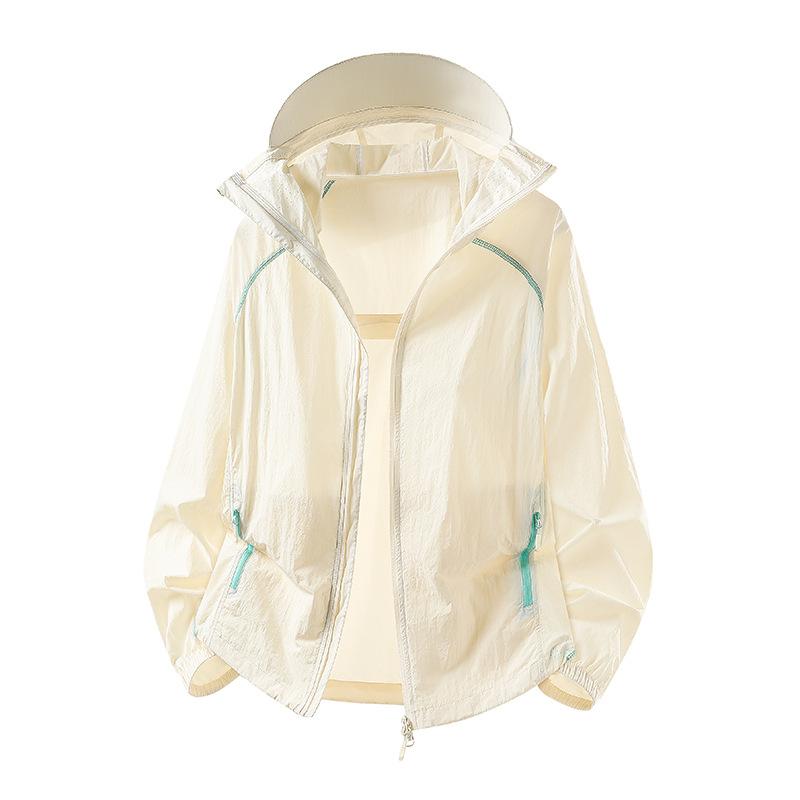 Outdoor ice silk sunscreen clothing men's summer UV protection UPF10 + casual loose sports couple sunscreen clothing set
