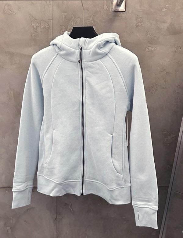 Women's Slim Hooded Scuba Jacket with Fleece - Autumn/Winter Casual Zipper Sweatshirt