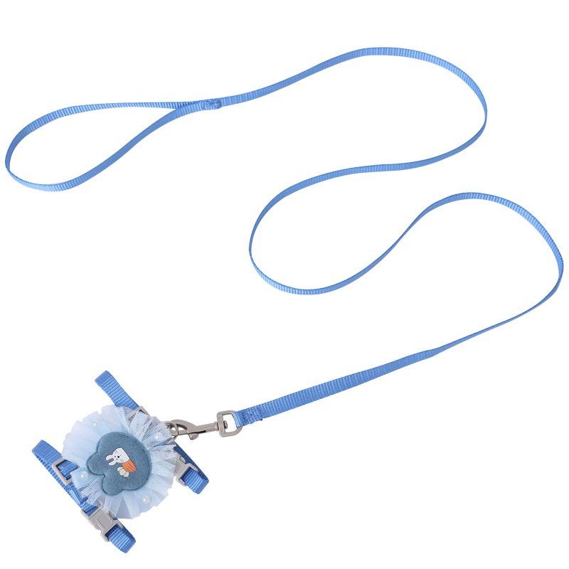 Cat Leash, Cat Rope, I-shaped Cat Chest Strap, Lace Cat Leash, Adjustable Anti-break Strap