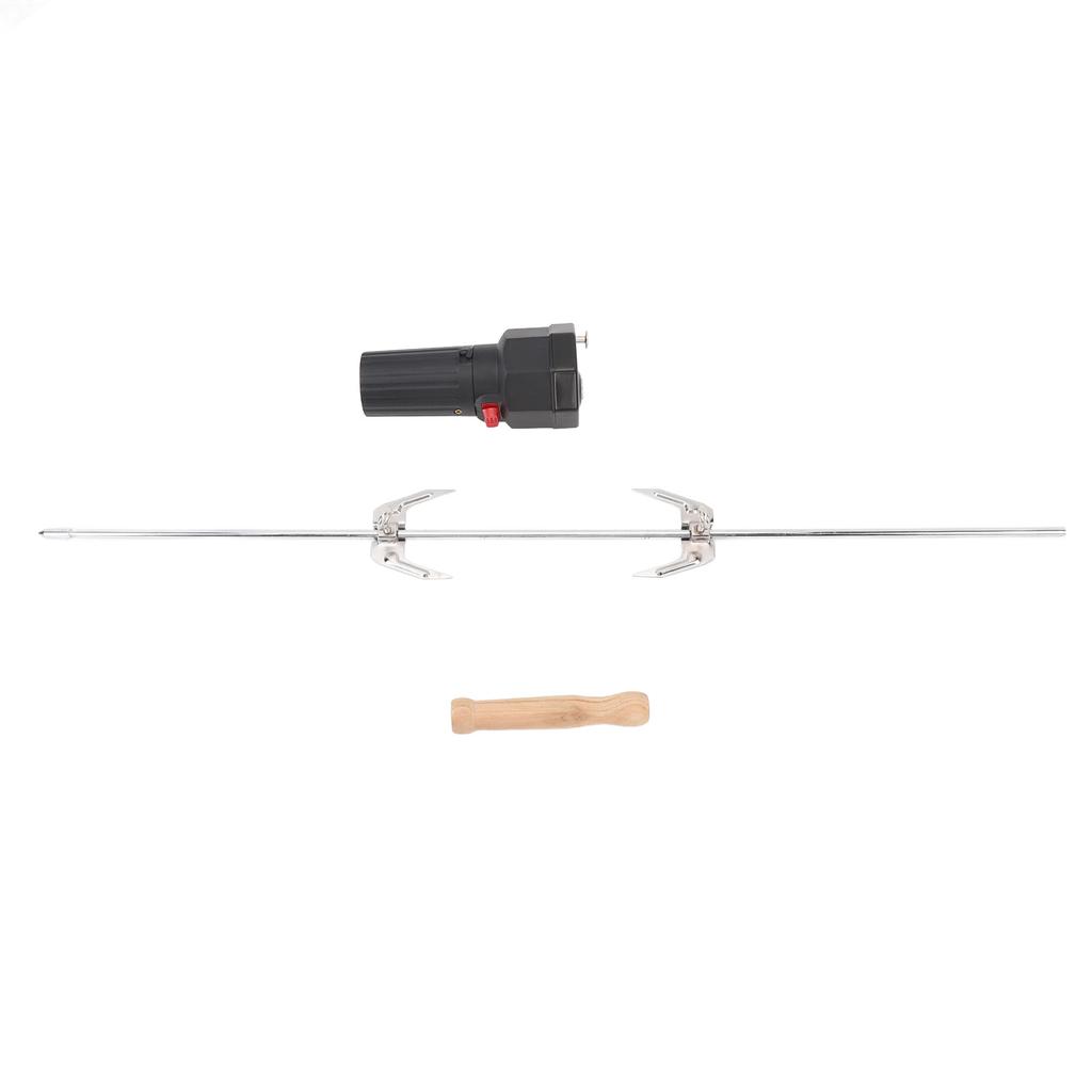 Kit Griglia da Arrosto con Motore Elettrico a Batteria Rotazione Automatica Kit Portatile da Arrosto per Campeggio BBQ