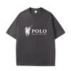 D06-111 MINISO 2026 Summer POLO SPORT Classic Logo Men Women 100% Cotton T-Shirt Casual Short Sleeve O-Neck Top