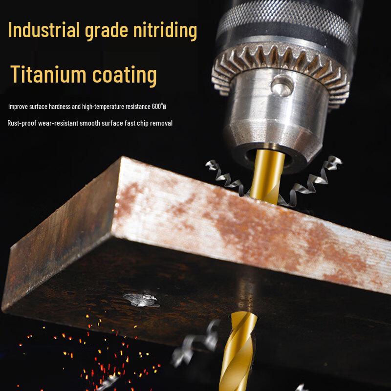 Kraft & Well Industrial Straight Shank Twist Drill Bits