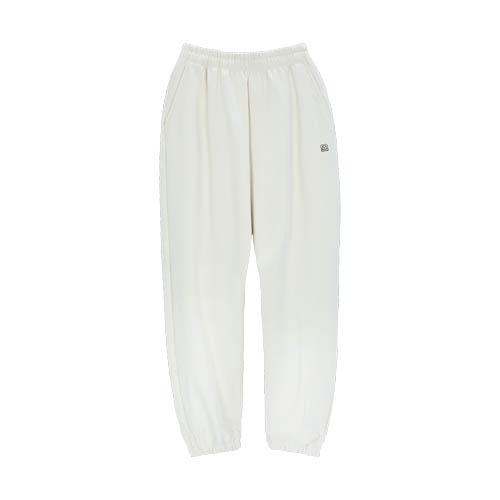 OUT OF TRUNK Trunk Embroidered Logo Basic Sweatpants (Ivory)