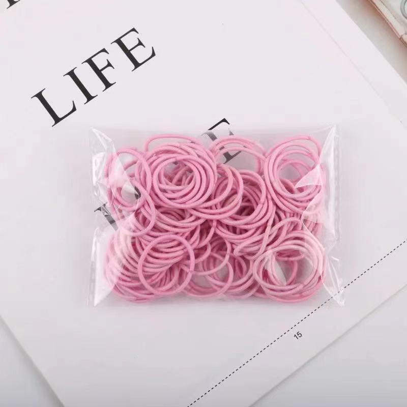 100 Pcs Child and Baby Hair Ties - Elastic, No Damage, High Elasticity Hair Bands for Small Ponytails