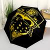 Borussia Dortmund Print Automatic Umbrella, 8 Rib Iron Frame, Plastic Handle, Suitable for Outdoor Travel &Daily , Ideal Gift