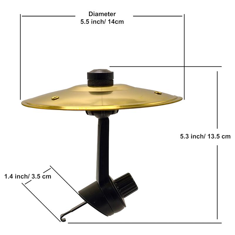 Bil Crash Cymbal Bil Tromme Cymbal Luftventil Enkel Klips-På Mini Cymbal For Musikkelskere Passer For Alle Typer Kjøretøy
