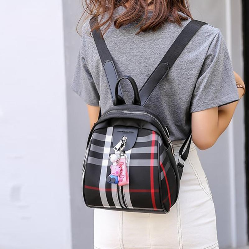 mini plaid backpack