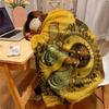 1pc Orisha Oshun African Spiritual Blanket, Retro Yoruba Goddess Flannel Throw with Floral & Symbolic Print, All-Season Bedspread, Soft