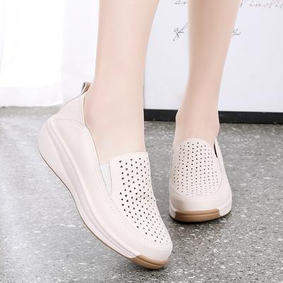 Mocasines de Mujer Confort de conducción de Cuero Zapatillas de Deporte con cuña para Mujer Mocasines Informales de Enfermera para niñas Caminando Zapatos de Maternidad de Verano Minimalistas para Mujer