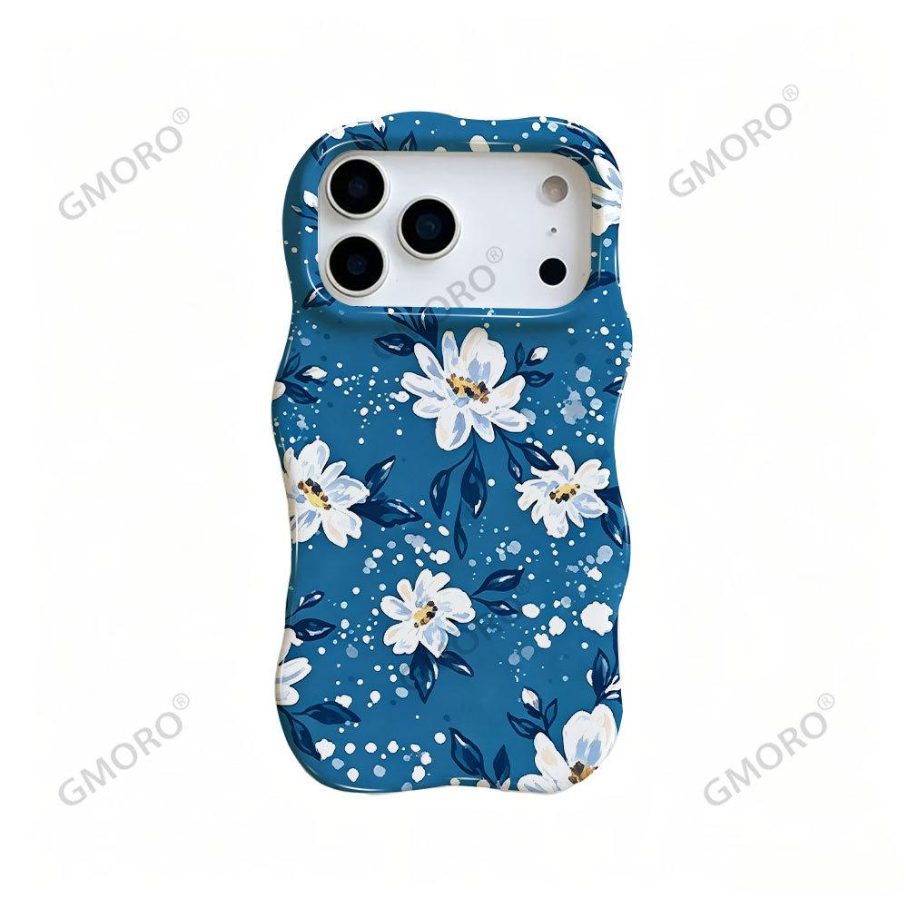 Korean Fresh White Daisy Floral Mobile Phone Case iPhone13 Wave Film Two-in-one Apple 17 Anti-drop Hard Case