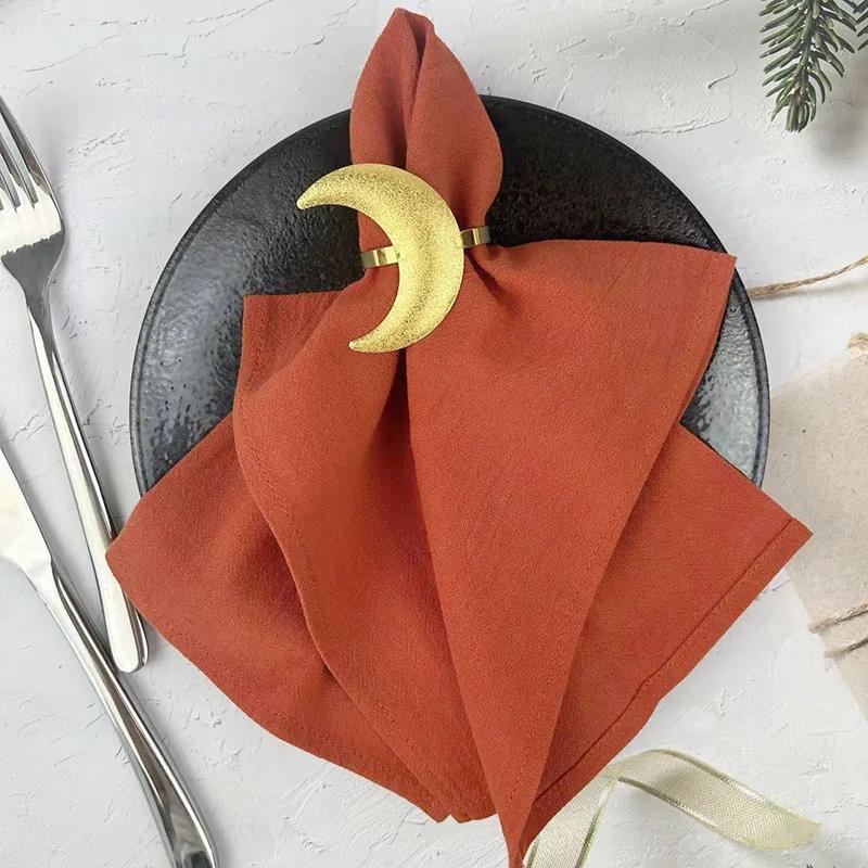 4PCS 30X45CM Cloth Napkins 100% Cotton Fabric Dinner Kitchen Towels Table Design Mat Weddings Baby Shower Christmas Decoration