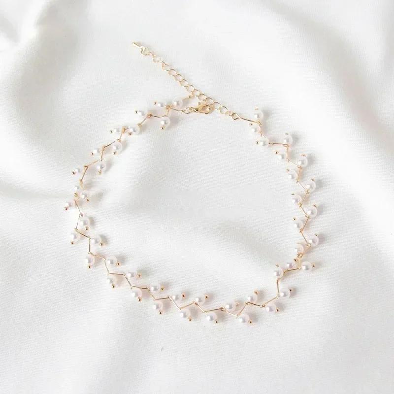 

Роскошный чокер из искусственного жемчуга для женщин и девушек, модное элегантное свадебное колье для невесты, Y2k украшение