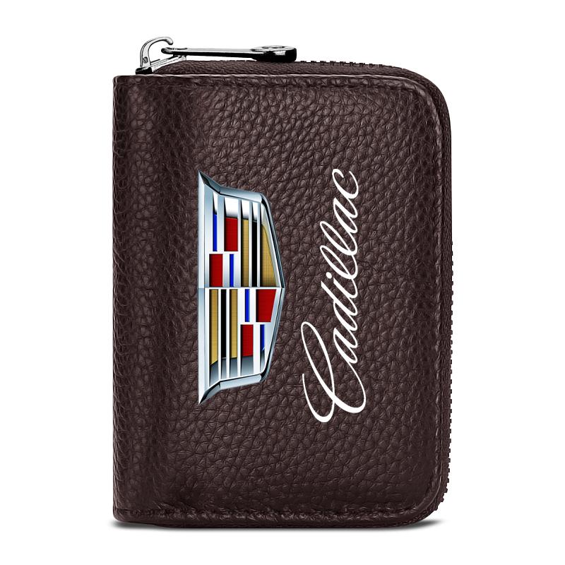 Auto Styling Brieftasche Führerschein Visitenkartenhalter Schlüsseletui für Cadillac XT5 XTS CTS BLS SLS DTS SRX Escalade Tiburon Deville