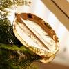 Premium Ceramic Leaf Shape Plate Jewelry Organizers Tray for Dining Table Centerpieces Decors Office Desk Organizers