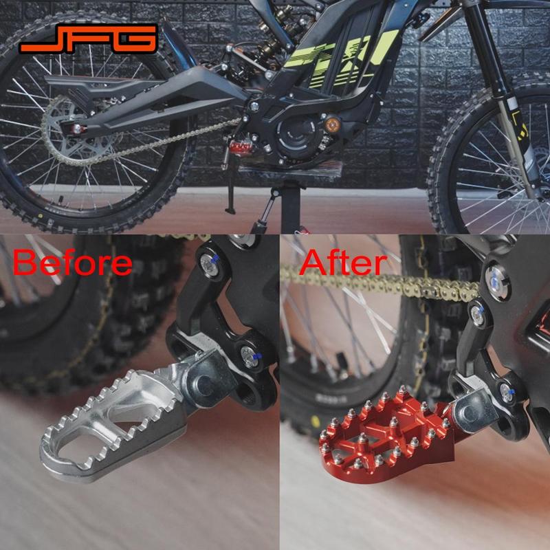 CNC Footpeg Foot Pedal Pegs Rests Footrests For Sur Ron Surron Lightbee S X Talaria Sting MX3 MX4 Electric Dirt Bike JFG