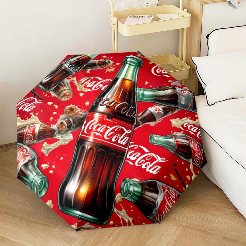 Christmas Gift Halloween Theme Bear Truck Coca Cola umbrella is suitable for all seasons, including home travel and outdoor activities Y13