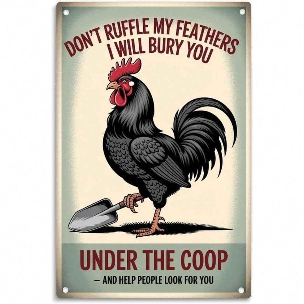 Tin Sign Art Metal Wall Decor 20x30cm Retro Vintage Painting
