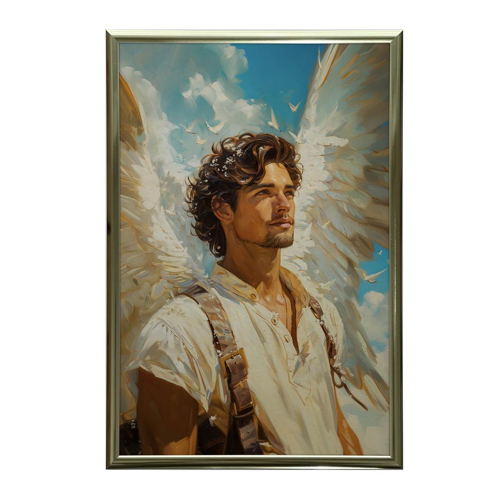 Affisch Lugnt Ängla Leende Affisch Lugnt Ängla Leende, 70X100 Cm, Utan Ram, Matt Papper 230 Gsm