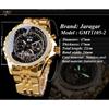 JARAGAR Herrenmode, lässig, Tourbillon, großes Zifferblatt, hohl, automatische mechanische Uhr GMT1105-2-A