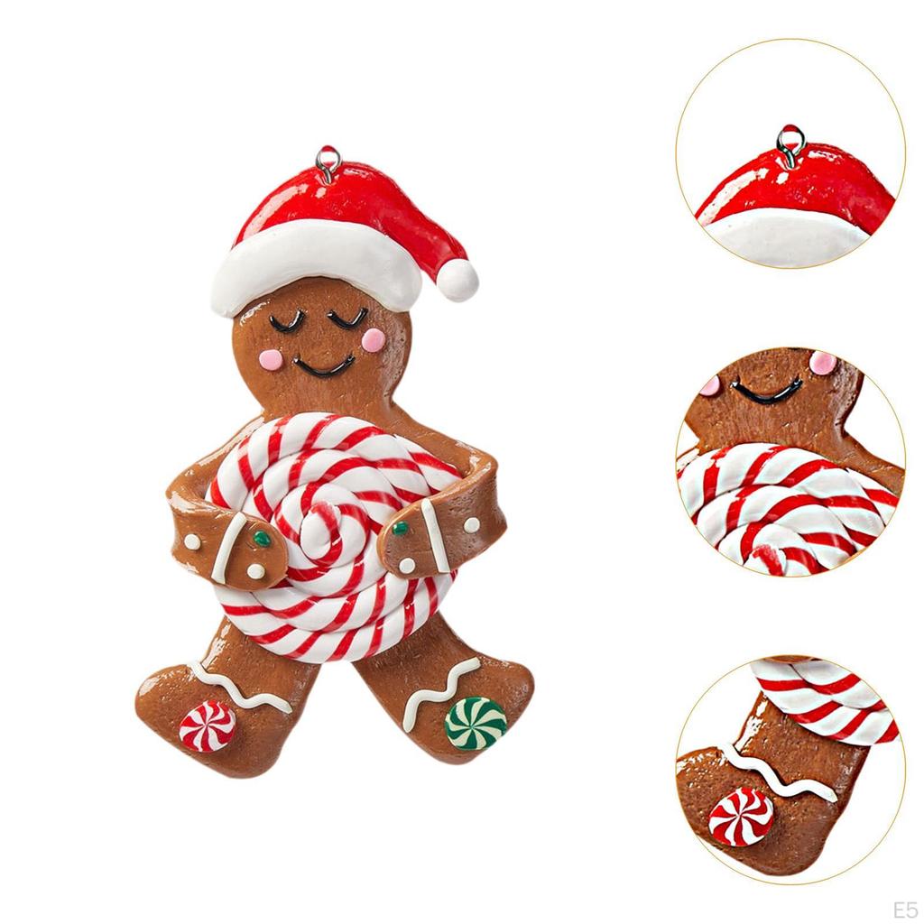 Christmas Gingerbread Man Hanging Decoration Ornament Gifts Home Celebration