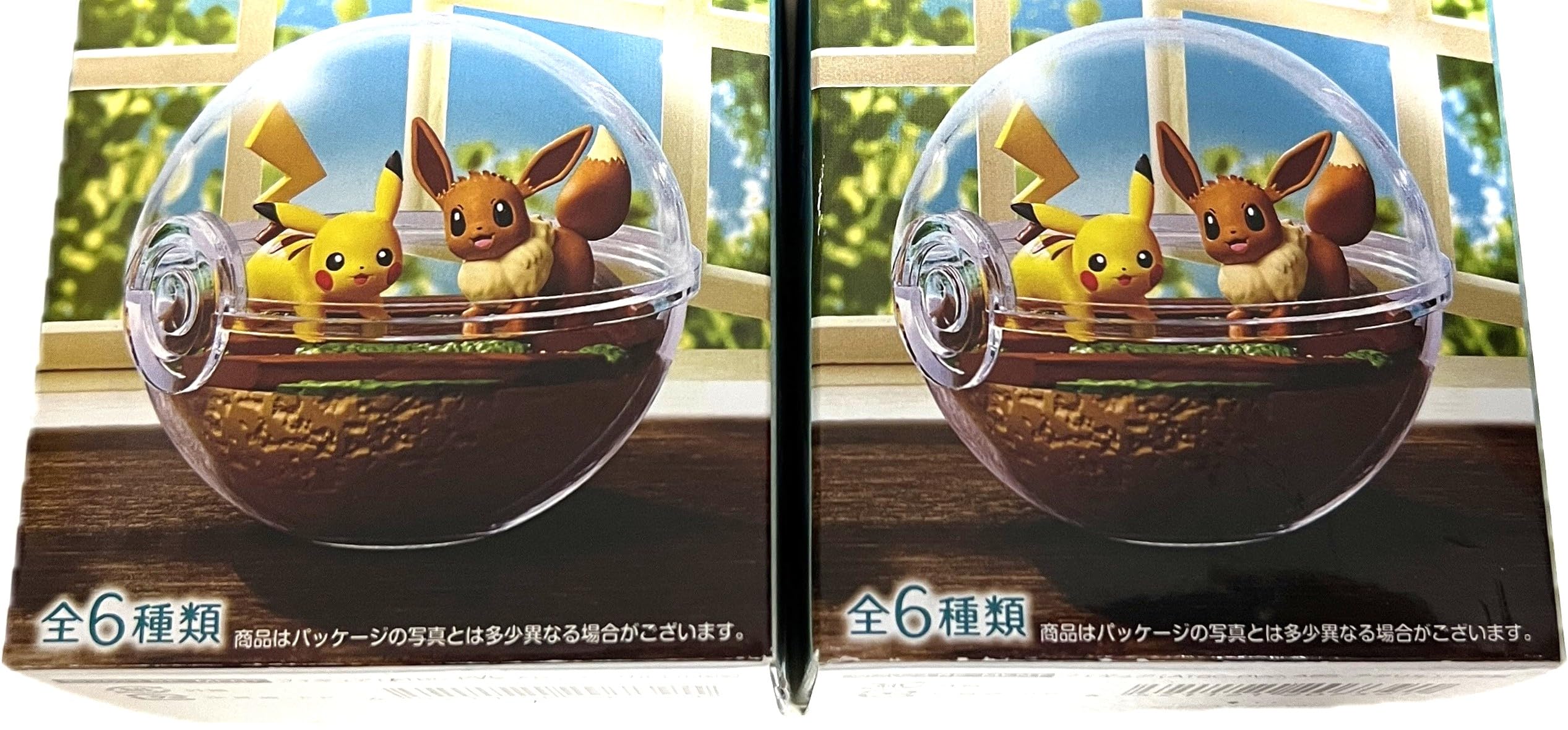 

[Set of 2] Re-Ment Terrarium 13 Latias Style + Magmarashi Style Miniature Figure Tabletop Decor Animal