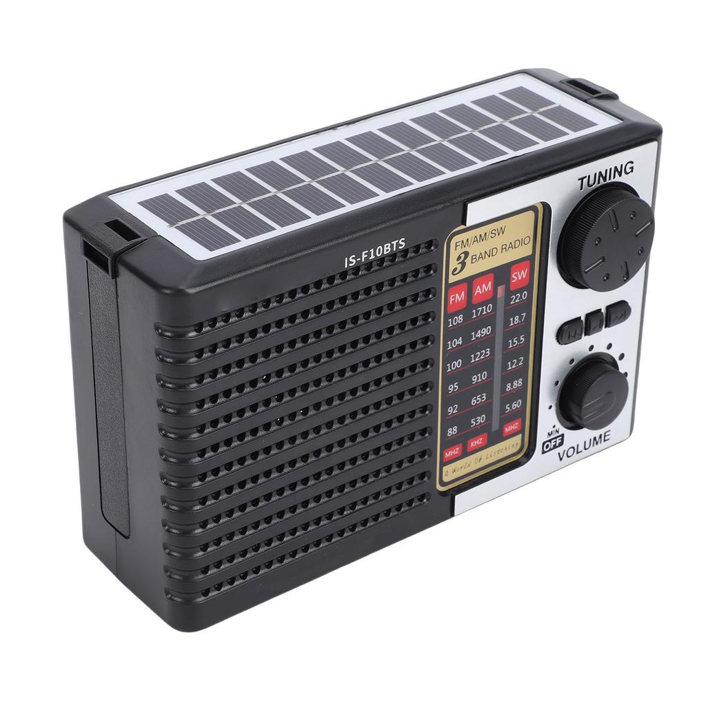 Portable Solar Radio AM FM SW LED Light Digital Speaker USB Charging Solar Emergency Radio for Camping Hiking