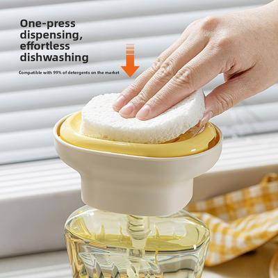 Yeni Bulaşık Sıvısı Pompalı Şişe, Mutfak Gereçleri, Lavabo, Bulaşık Sıvısı Pompası, Ovma Süngeri, Bulaşık Sıvısı Kutusu