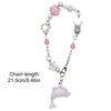 Handcrafted Dolphin Pendant Bracelet Cute Star Beaded Wristband Adjustable Chain Aesthetic Jewelry Gift for Women Girls
