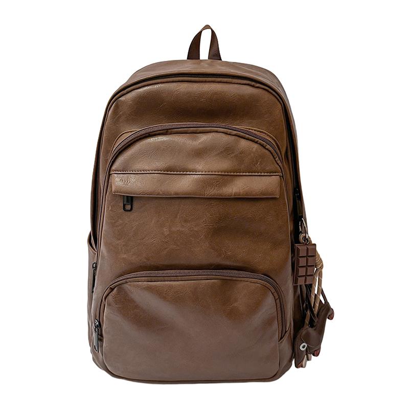 Student PU Schoolbag Large Capacity Backpack