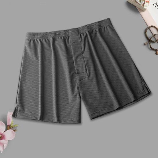 Středně vysoký pas Elastický pas Ledový hedvábí Prodyšné otvory Spací šortky Pánské Letní Ležérní Krátké Pyžamové kalhoty