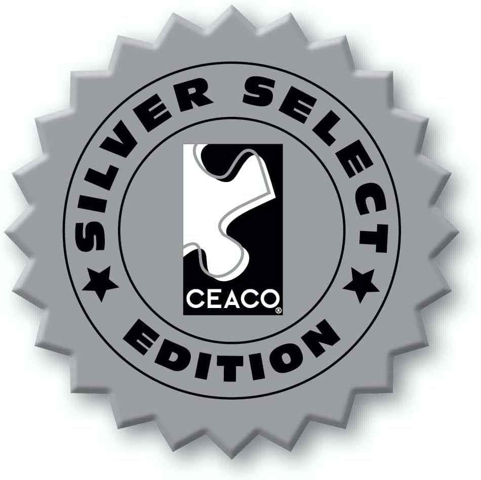 Ceaco - Silver Select - Disney - Mickey's Carnival - 1000 Piece Jigsaw Puzzle for Adults, Challenging Puzzle, Perfect for Game Night