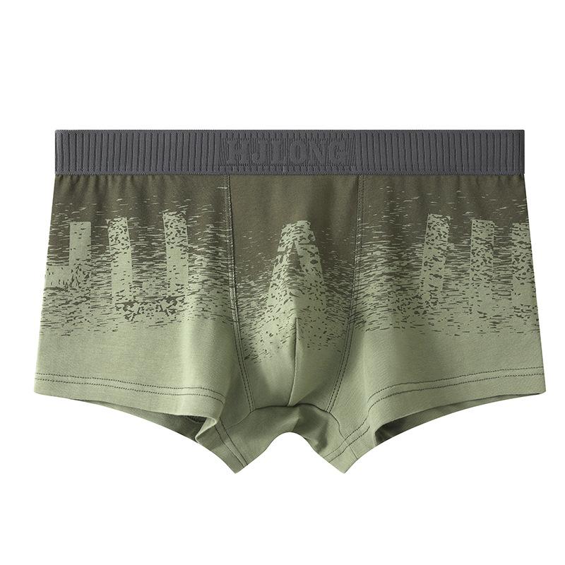 

1/3 шт. боксеры мужские нижнее белье модные новые боксеры мужские свободные трусы мужские дышащие трусы размер L-3XL 3XL зелёный