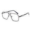 New Fashionable Double-barrel Eyeglass Frame - Luxurious Lightweight Metal Frame - Anti-blue Light Eyeglass Frame6001
