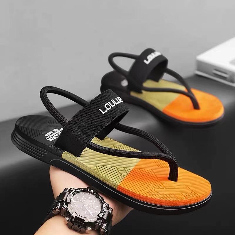 Vietnamese Flip-flops Men's Summer Wear Non-slip Driving Dual-purpose Beach Sandals Personalized Pinch Casual Men's Slippers