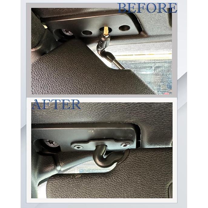 Für Jeep Sonnenblenden-Reparaturset, Sonnenblenden-Clips aus Aluminiumlegierung Kompatibel mit Jeep Wrangler JK 2018 / Wrangler JL 2018 / JT Gladiator - Upgrade