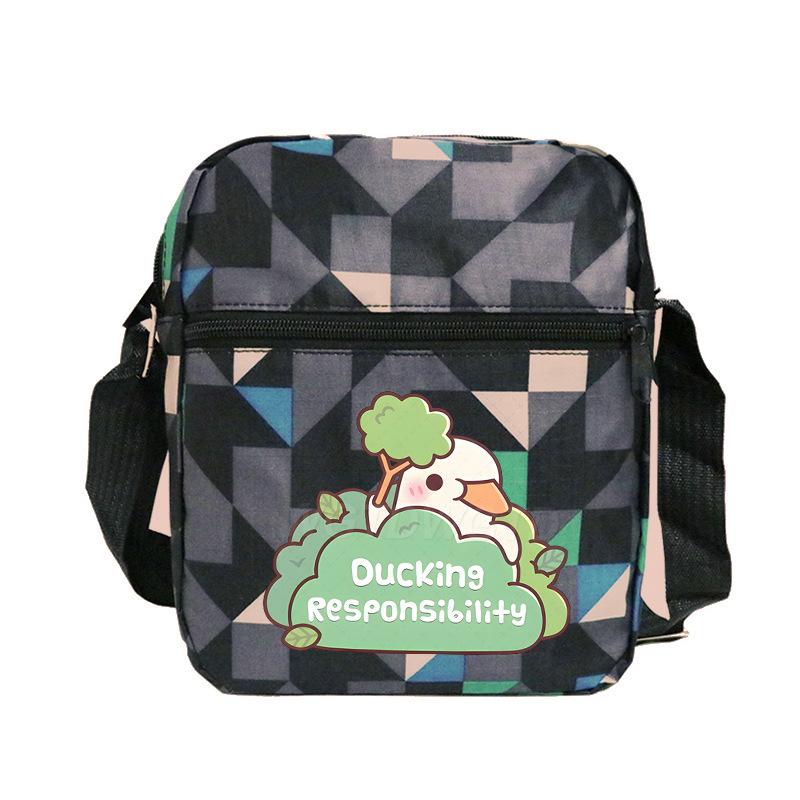 Cute printed shoulder bag casual multi-functional oblique span bag small bag student stationery bag