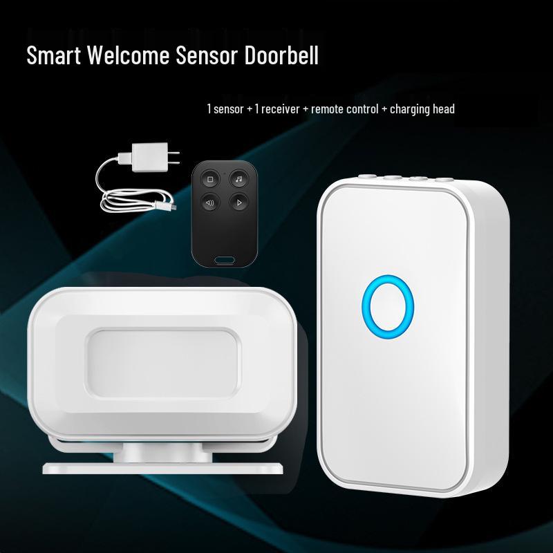 Welcome To the Sensor Entry Shop: Voice Prompt Greeter and Charging Split Doorbell Device.