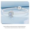 Avle Teardrop Zircon Tassel Beads: Original Shining S925 Sterling Silver for DIY Jewelry
