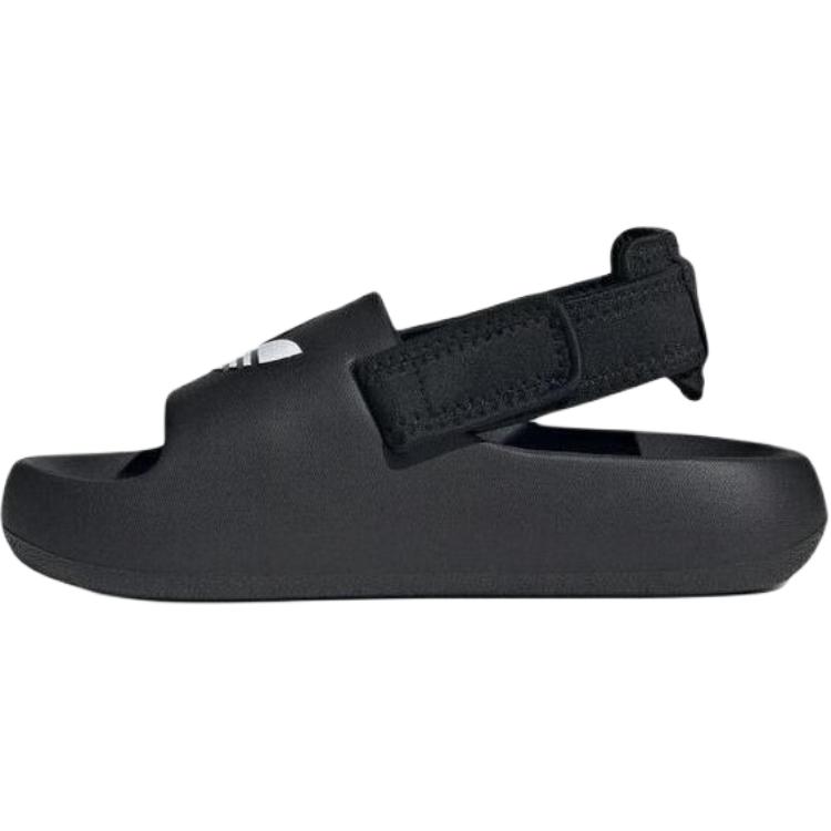 Adidas Originals ADIFOM ADILETTE Abrasion Resistant Low top Children s Sandals Black Teenagers JP5522 38
