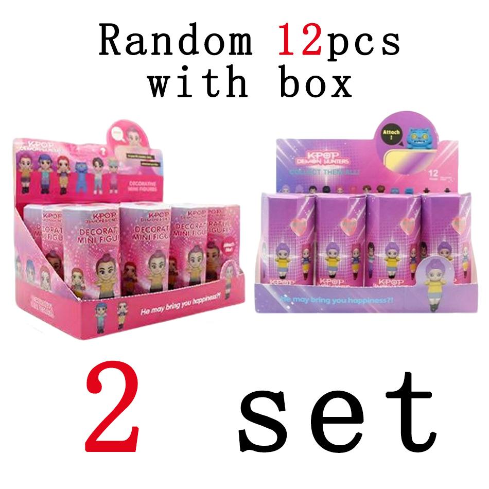 selling Kpop Demon Hunters Blind Box Series Anime Figures Ornaments Dolls Fans Children Birthday Gift Random Blind Box