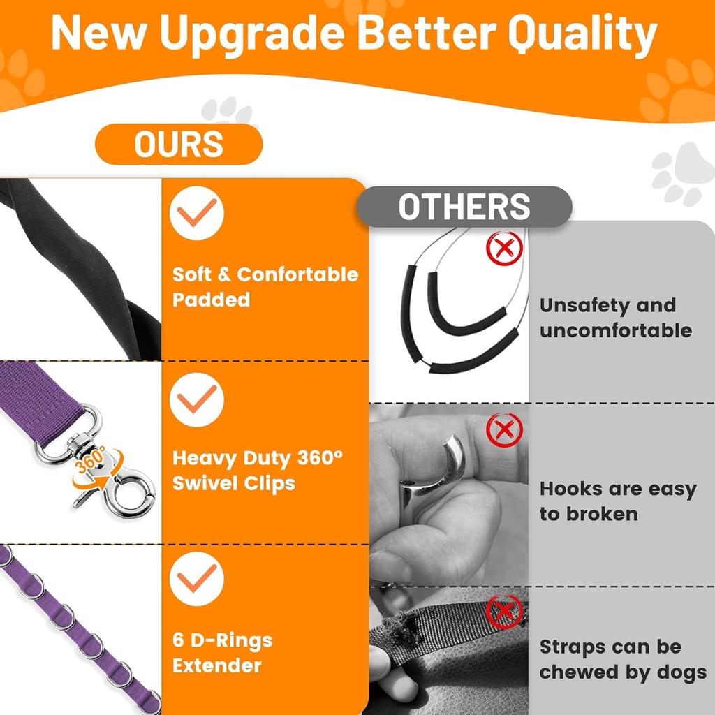 Dog Grooming Belly Strap - Dog Grooming Loops for Table Arm Extender with Clamp Extension Loop Bathing Restraint Leash No Sit Haunch Holder for Small