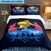 Moonlit Guardian 3PCS Bedding set,Ideal for 1pc Duvet Cover And 2pcs Pillowcases Perfect for Fan gift,Ideal for Bedroom, Dormitory